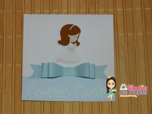 Convite Comunhão Kit com 12