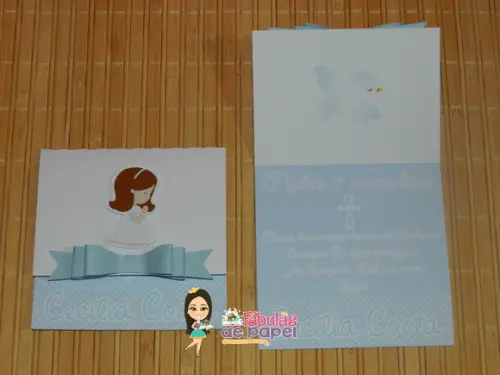 Convite Comunhão Kit com 12