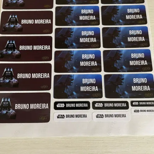 Etiqueta Escolar Darth Vader(pacote com 80)