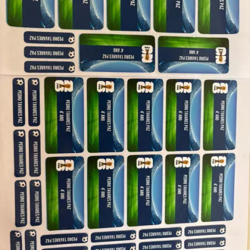 Etiqueta Escolar Copa do Mundo (pacote com 80)