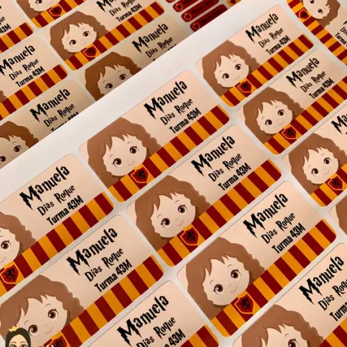 Etiqueta Escolar Harry Potter(pacote com 80)