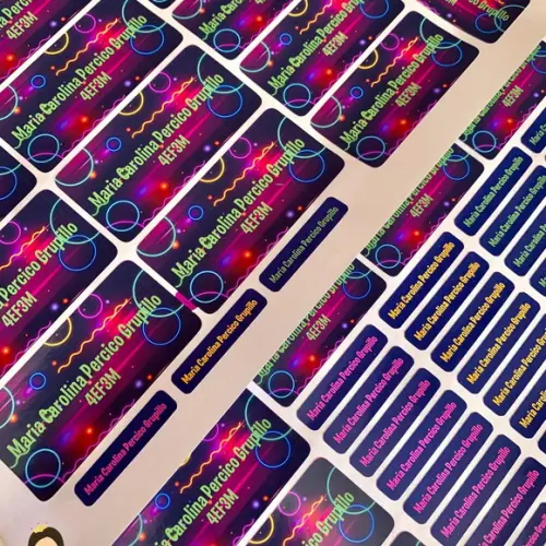Etiqueta Escolar Neon (pacote com 80)