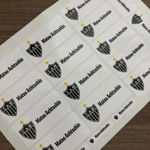 Etiqueta Escolar Atlético (pacote com 80)