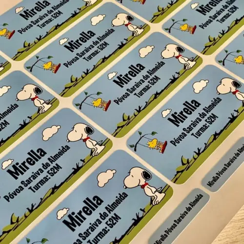Etiqueta Escolar Snoopy (pacote com 80)
