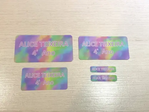 Etiqueta Escolar Tie Dye (pacote com 80)