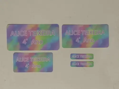 Etiqueta Escolar Tie Dye (pacote com 80)