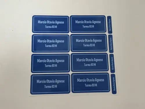 Etiqueta para Material Escolar (pacote com 80)