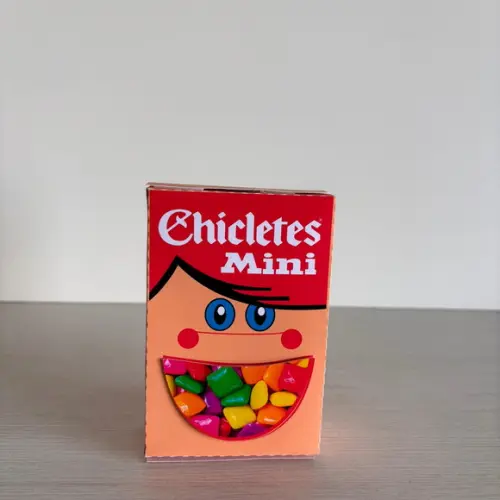 Kit com 20 Caixas Mini Chicletes Anos 80