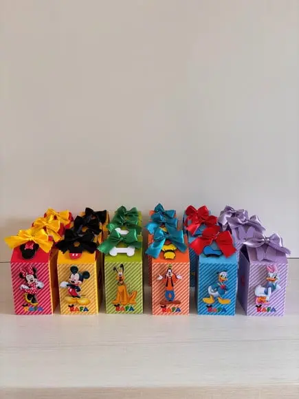 Kit Festa 20 Caixas Personalizadas Turma do Mickey