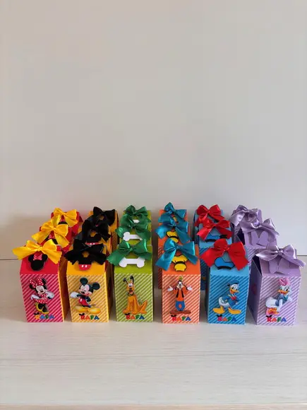 Kit Festa 20 Caixas Personalizadas Turma do Mickey
