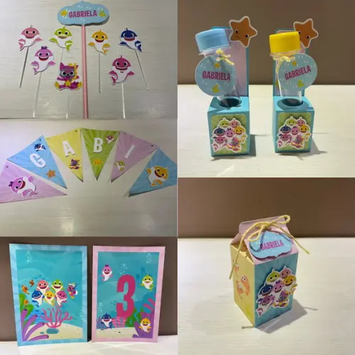 Kit Festa Baby Shark