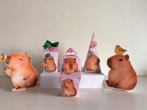 Kit Festa Capivara 20 Caixas + 2 Displays