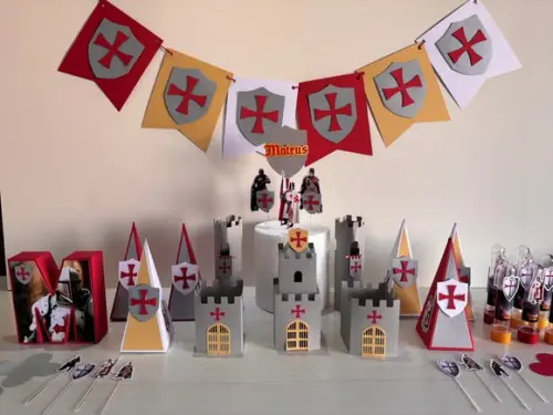 Kit Festa Cavaleiros Templários