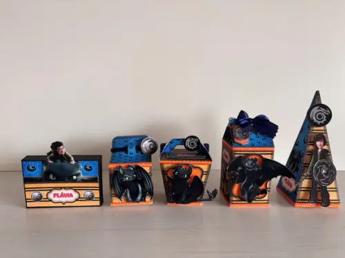 Kit Festa Como Treinar o Seu Dragão 20 Caixas