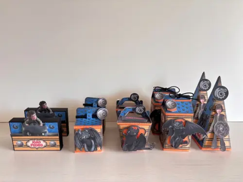 Kit Festa Como Treinar o Seu Dragão 20 Caixas