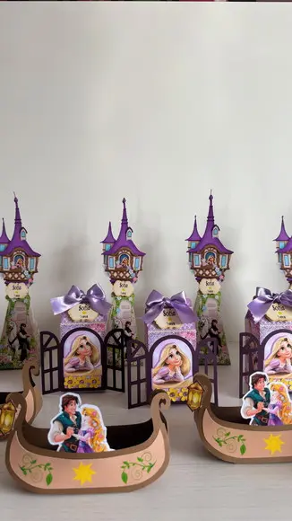 Kit Festa Enrolados Rapunzel