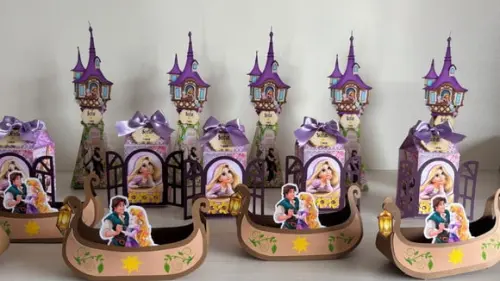 Kit Festa Enrolados Rapunzel