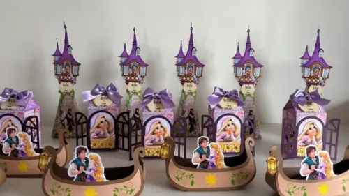 Kit Festa Enrolados Rapunzel