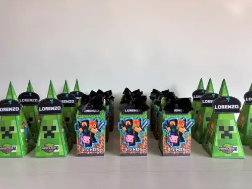 Kit Festa Minecraft 20 Caixas