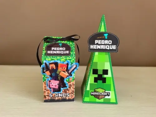 Kit Festa Minecraft 20 Caixas