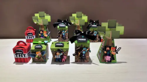 Kit Festa Minecraft 20 Lembrancinha