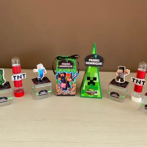 Kit Festa Minecraft 20 Peças