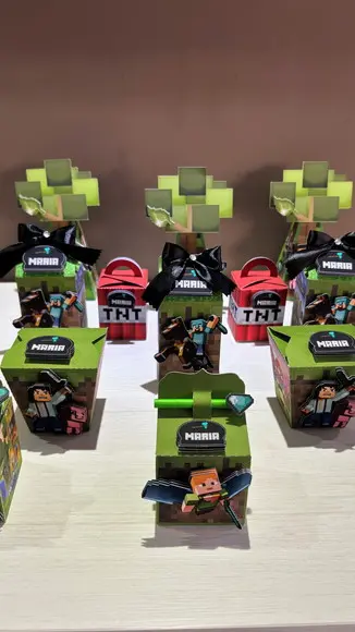 Kit Festa Minecraft 20 Lembrancinha