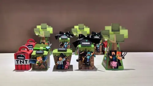Kit Festa Minecraft 20 Lembrancinha