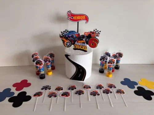 Kit Festa Monster Trucks Hot Wheels