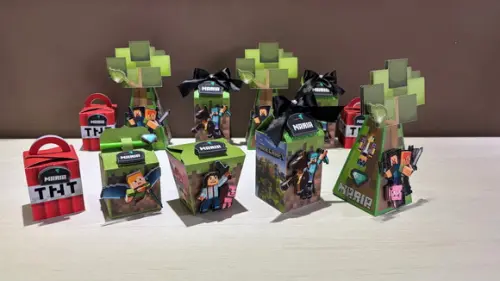 Kit Festa Minecraft 20 Lembrancinha