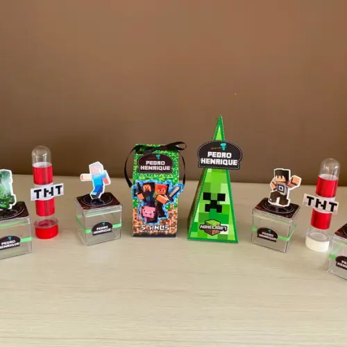Kit Festa Minecraft 20 Peças
