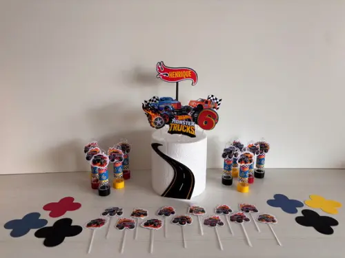 Kit Festa Monster Trucks Hot Wheels