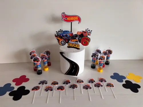 Kit Festa Monster Trucks Hot Wheels