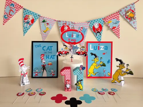 Kit Festa The Cat In The Hat o Gato de Chapéu