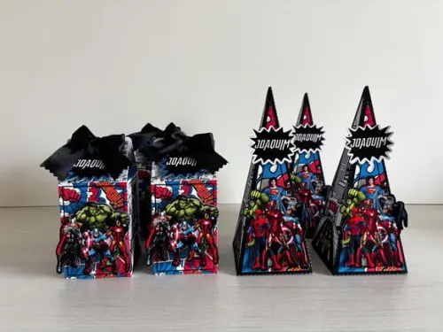 Kit Lembrancinhas Super Heróis 20 Caixas