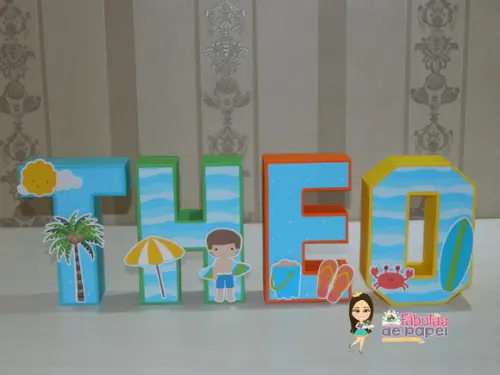 Letra 3d Verão