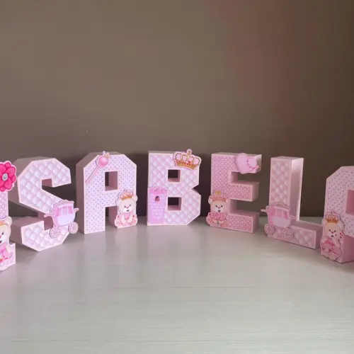Letras 3 Festa Ursinha Princesa