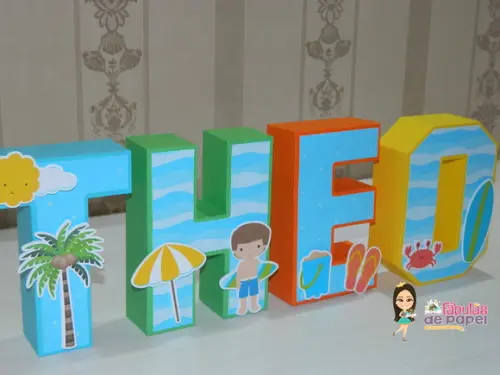 Letra 3d Verão
