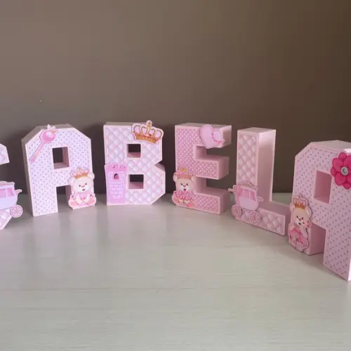 Letras 3 Festa Ursinha Princesa