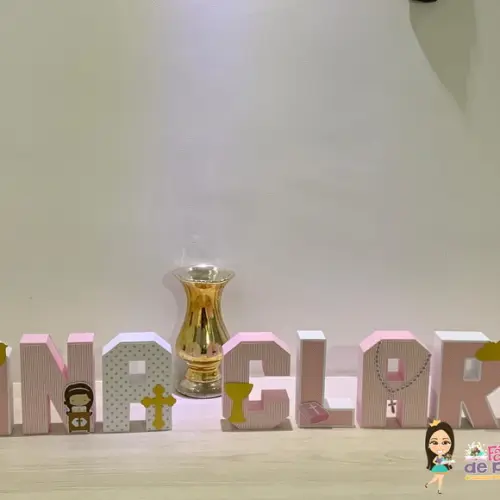 Letras 3d 1ª Comunhão