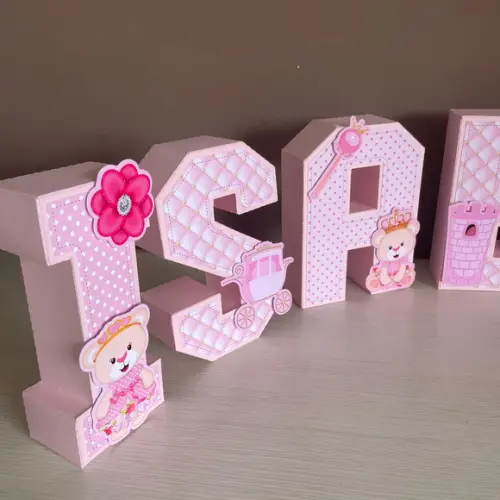 Letras 3 Festa Ursinha Princesa