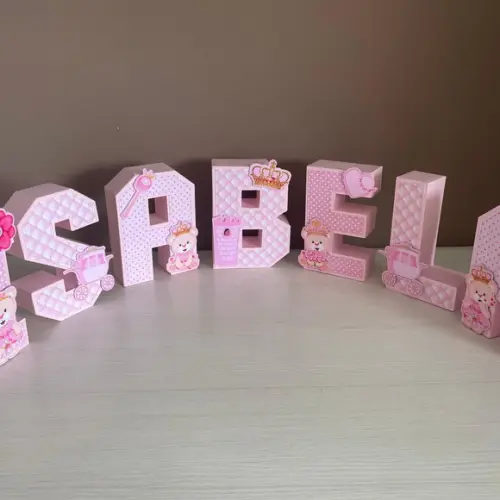 Letras 3 Festa Ursinha Princesa