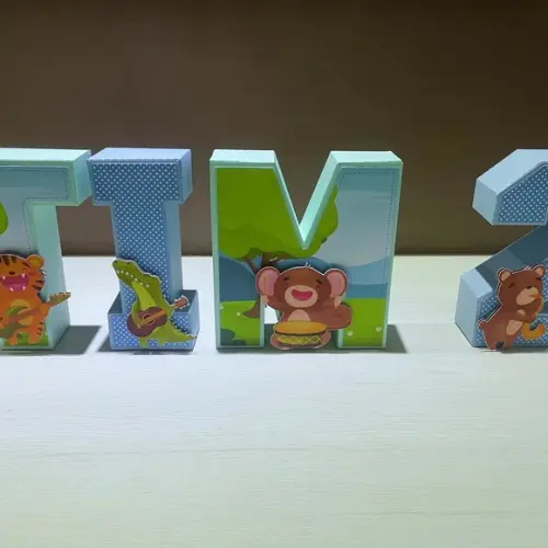 Letras 3d Banda dos Bichos