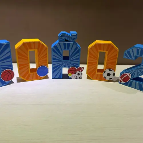 Letras 3d Bolas Esportivas
