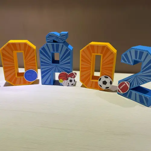Letras 3d Bolas Esportivas