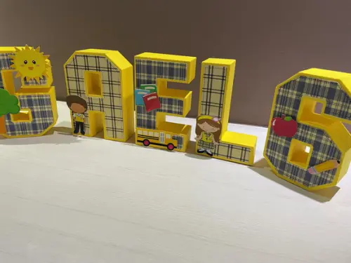 Letras 3d Carrossel