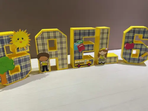 Letras 3d Carrossel