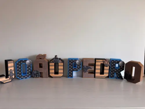 Letras 3d Como Treinar o Seu Dragão 20 Caixas