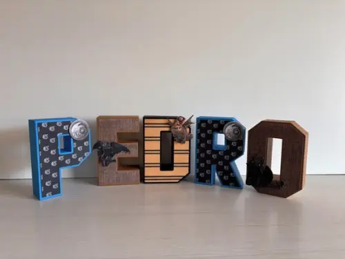 Letras 3d Como Treinar o Seu Dragão 20 Caixas