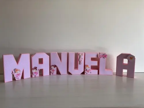 Letras 3d Festa Bailarina